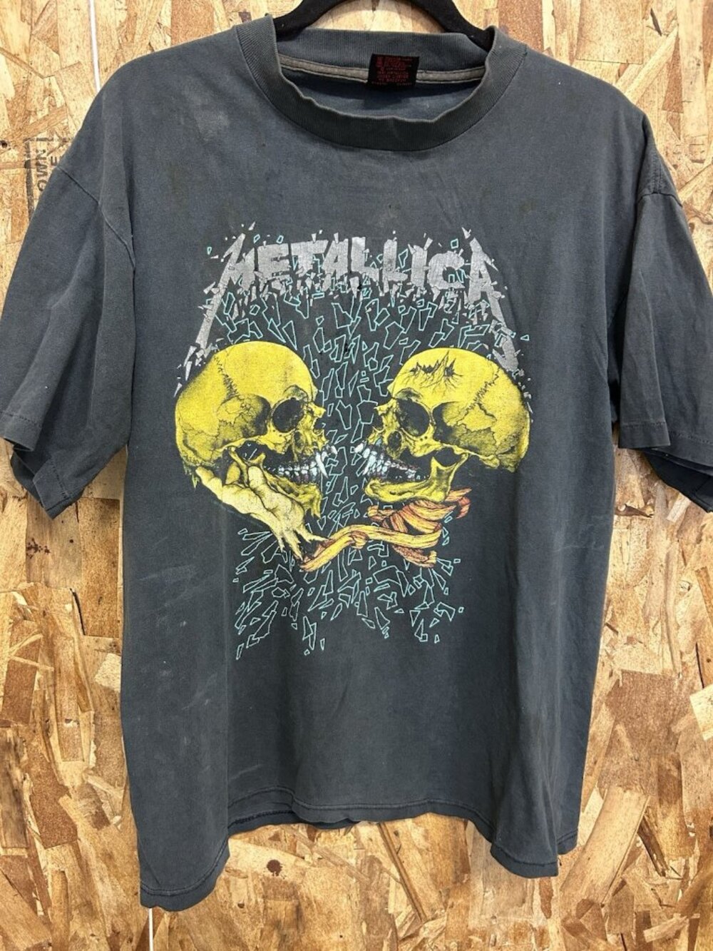 1990s Metallica Band T Shirt Rare Sad But True Tour Vintage Single Stitch Large✅